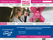 Tablet Screenshot of breastcancerireland.com
